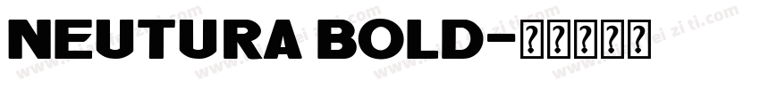 Neutura Bold字体转换
